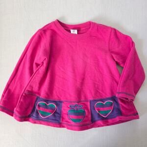Vintage Pink Heart Long Sleeve 4t